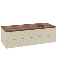 Villeroy & Boch Antao Waschtischunterschrank 1200x360x500mm L23112HJ mit Beleuchtung mit Struktur FK/AP: HJ/2
