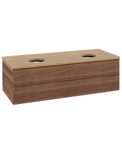 Villeroy & Boch Antao Waschtischunterschrank 1200x360x500mm L24111HM mit Beleuchtung mit Struktur FK/AP: HM/1