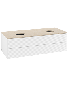 Villeroy & Boch Antao Waschtischunterschrank 1200x360x500mm L24113MT mit Beleuchtung mit Struktur FK/AP: MT/3