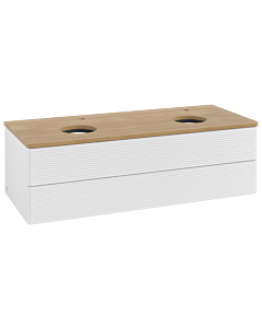 Villeroy & Boch Antao Waschtischunterschrank 1200x360x500mm L24151GF mit Beleuchtung mit Struktur FK/AP: GF/1