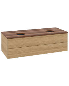 Villeroy & Boch Antao Waschtischunterschrank 1200x360x500mm L24152HN mit Beleuchtung mit Struktur FK/AP: HN/2