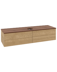 Villeroy & Boch Antao meuble sous vasque 1600x360x500mm L25112HN avec éclairage avec structure FK/AP: HN/2