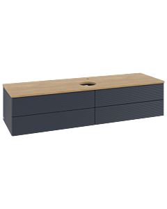 Villeroy & Boch Antao Waschtischunterschrank 1600x360x500mm L25151HG mit Beleuchtung mit Struktur FK/AP: HG/1