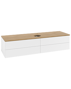 Villeroy & Boch Antao Waschtischunterschrank 1600x360x500mm L25151MT mit Beleuchtung mit Struktur FK/AP: MT/1