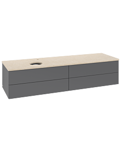 Villeroy & Boch Antao vanity unit 1600x360x500mm L26053GK with lighting FK/AP: GK/3