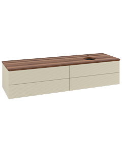 Villeroy & Boch Antao Waschtischunterschrank 1600x360x500mm L27152HJ mit Beleuchtung mit Struktur FK/AP: HJ/2
