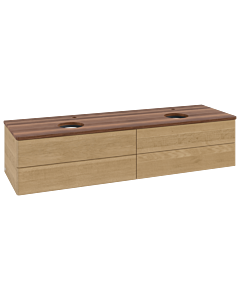 Villeroy & Boch Antao vanity unit 1600x360x500mm L28052HN with lighting FK/AP: HN/2