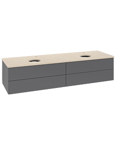Villeroy & Boch Antao vanity unit 1600x360x500mm L28053GK with lighting FK/AP: GK/3