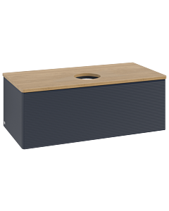 Villeroy & Boch Antao Waschtischunterschrank 1000x360x500mm L31111HG mit Beleuchtung mit Struktur FK/AP: HG/1