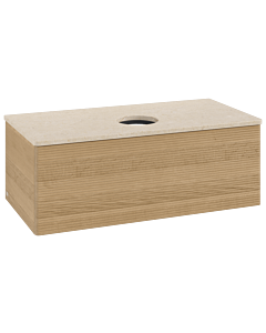 Villeroy & Boch Antao Waschtischunterschrank 1000x360x500mm L31113HN mit Beleuchtung mit Struktur FK/AP: HN/3