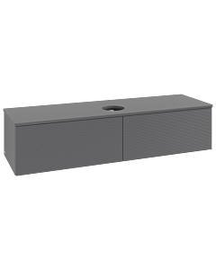 Villeroy & Boch Antao Waschtischunterschrank 1600x360x500mm L36110GK mit Beleuchtung mit Struktur FK/AP: GK/0