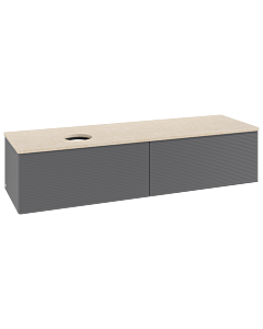 Villeroy & Boch Antao meuble sous vasque 1600x360x500mm L37113GK avec éclairage avec structure FK/AP: GK/3