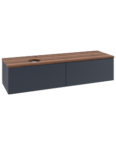 Villeroy & Boch Antao Waschtischunterschrank 1600x360x500mm L37152HG mit Beleuchtung mit Struktur FK/AP: HG/2