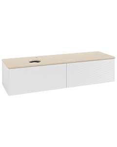 Villeroy & Boch Antao Waschtischunterschrank 1600x360x500mm L37153GF mit Beleuchtung mit Struktur FK/AP: GF/3