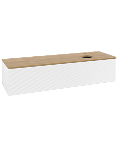 Villeroy & Boch Antao Waschtischunterschrank 1600x360x500mm L38151MT mit Beleuchtung mit Struktur FK/AP: MT/1