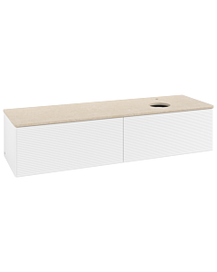 Villeroy & Boch Antao Waschtischunterschrank 1600x360x500mm L38153MT mit Beleuchtung mit Struktur FK/AP: MT/3