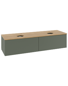 Villeroy & Boch Antao Waschtischunterschrank 1600x360x500mm L39151HL mit Beleuchtung mit Struktur FK/AP: HL/1