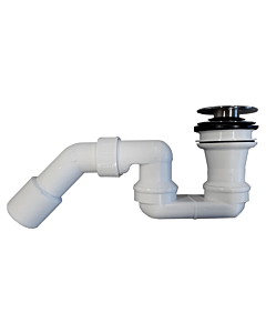 Villeroy und Boch Theano Push-to-Open valve U90952061 chrome-plated, without overflow function