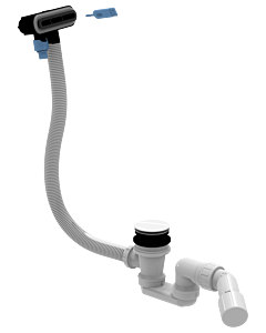 Villeroy &amp; Boch drain/overflow fitting U90959033, drain white, overflow black matt, for bathtub