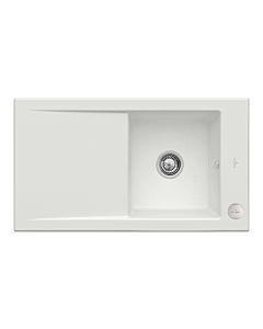 Villeroy & Boch Timeline évier encastrable 330702SM avec garniture de vidage et actionnement excentrique, vapeur