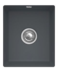 Villeroy und Boch Unterbauspüle 332402i4 mit Ablaufgarnitur und Excenterbetätigung, Graphit