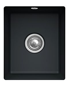 Villeroy und Boch Unterbauspüle 332402S5 mit Ablaufgarnitur und Excenterbetätigung, Ebony