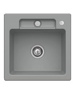 Villeroy und Boch Siluet Spüle 334502SL mit Ablaufgarnitur und Exzenterbetätigung, Stone