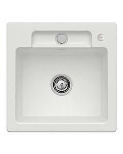 Villeroy und Boch Siluet Spüle 334502SM mit Ablaufgarnitur und Exzenterbetätigung, Steam