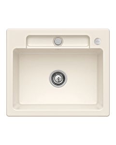 Villeroy und Boch Siluet Spüle 334602KR mit Ablaufgarnitur und Exzenterbetätigung, Crema