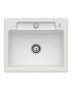 Villeroy und Boch Siluet Spüle 334602SM mit Ablaufgarnitur und Exzenterbetätigung, Steam