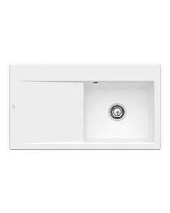 Villeroy und Boch Subway Style 50 built-in sink 335100RW Spülbecken right, 900 x 510 mm, stone white CeramicPlus