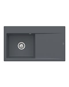 Villeroy und Boch Subway Style 50 Spüle 335200i4 Spülbecken links, 900 x 510 mm, graphit CeramicPlus