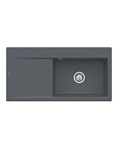 Villeroy und Boch Subway Style 60 Spüle 336100i4 Spülbecken rechts, 510 mm, graphit CeramicPlus