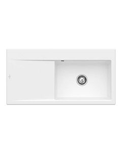 Villeroy und Boch Subway Évier Style 60 336100RW Spülbecken à droite, 510 mm, blanc pierre CeramicPlus
