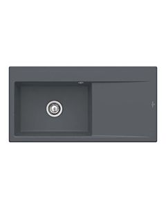 Villeroy und Boch Subway Style 60 Spüle 336200i4 Spülbecken links, 1000 x 510 mm, graphit CeramicPlus