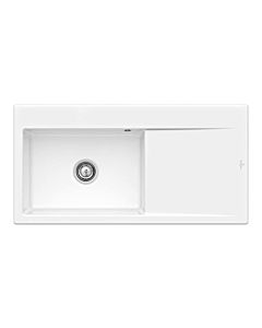Villeroy und Boch Subway Évier Style 60 336200KG Spülbecken gauche, 510 mm, blanc neige CeramicPlus