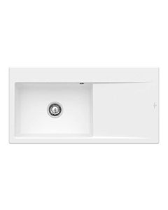 Villeroy und Boch Subway Évier Style 60 336200RW Spülbecken gauche, 510 mm, blanc pierre CeramicPlus