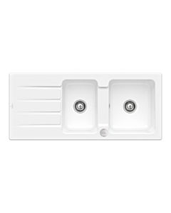 Villeroy & Boch Architectura Built-in sink 338002R1 with drain fitting and eccentric operation, white