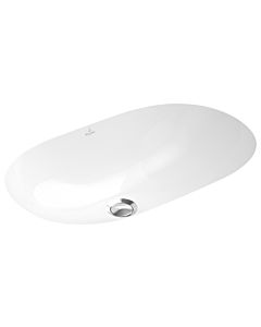 Villeroy und Boch 416250R1 53 x 32 cm, blanc C-plus, sans trou pour robinetterie, avec trop-plein