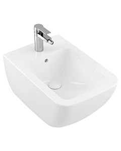Villeroy & Boch Venticello Wand Bidet 44110001 56 x 37,5 cm, weiss, mit Hahnloch, mit Überlauf