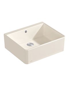 Villeroy und Boch Spülstein Einzelbecken 636002KR Ablaufgarnitur mit Exzenterbetätigung, Crema