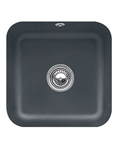 Villeroy und Boch évier sous plan 670302i4 avec garniture de vidage , actionnement excentrique, kit de fixation, Graphit