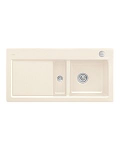 Villeroy & Boch Subway 60 évier encastrable 671202KR à droite, avec garniture de vidage et commande excentrique, 1000 x 510 mm, Crema