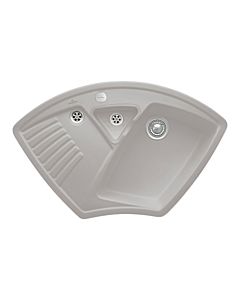 Villeroy und Boch Arena Eck Corner Sink 672902KD Drain Fitting, Eccentric Operation, Waste Bowl, Fossil
