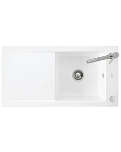 Villeroy und Boch Timeline 60 Flat flush-mounted sink 67902FR1 with drain fitting and eccentric operation, white