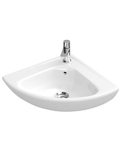 Villeroy & Boch O.Novo Eckhandwaschbecken 73274001 compact, 41,5 cm Schenkellänge, weiss