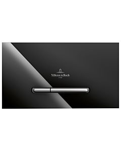 Villeroy & Boch ViConnect WC plate 922160RB Glossy Black, safety glass