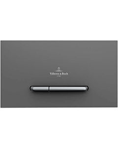 Villeroy & Boch ViConnect WC plate 922169D8 anthracite matt, plastic, buttons chrome matt