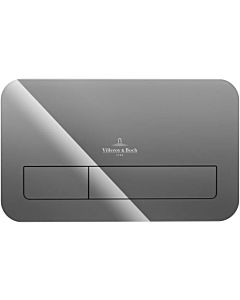 Villeroy & Boch ViConnect M200 922400RA Betätigungsplatte, glossy grey, Sicherheitsglas