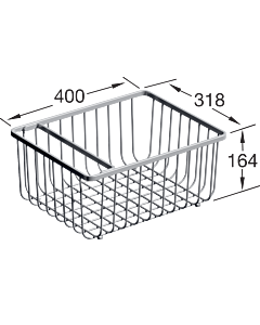 Villeroy und Boch Drahtkorb 9K1100K1 Edelstahl